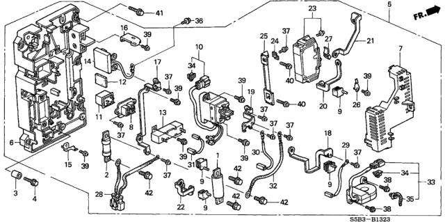 2003 Honda Civic Lock, Main Switch Diagram for 1E617-PZA-003