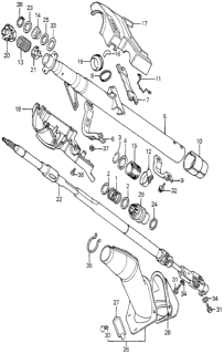 1982 Honda Prelude Joint Assembly, Steering Diagram for 53300-692-663