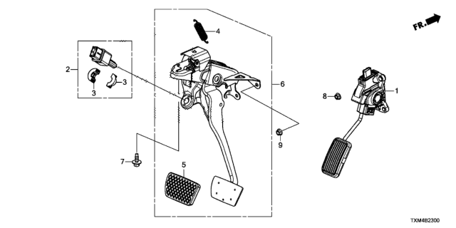 2021 Honda Insight Pedal Diagram