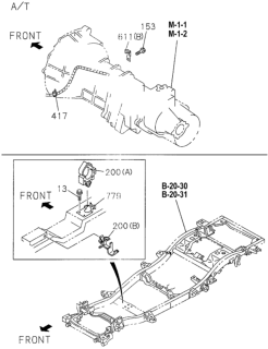 1996 Honda Passport Bracket, Sensor Diagram for 8-97135-742-0