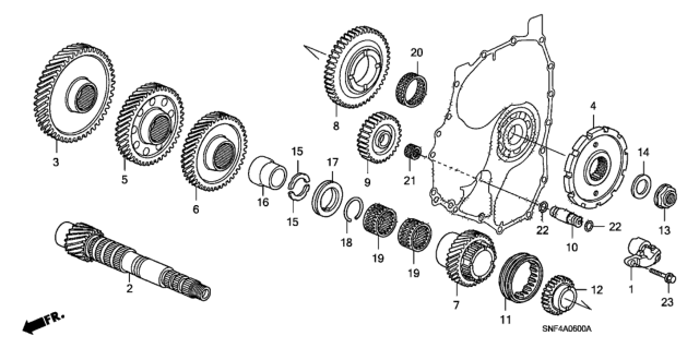 2007 Honda Civic Countershaft Diagram