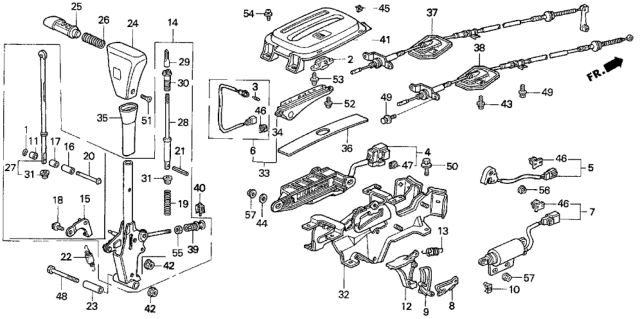 1993 Honda Prelude Bolt-Washer (6X20) Diagram for 90156-SM4-000