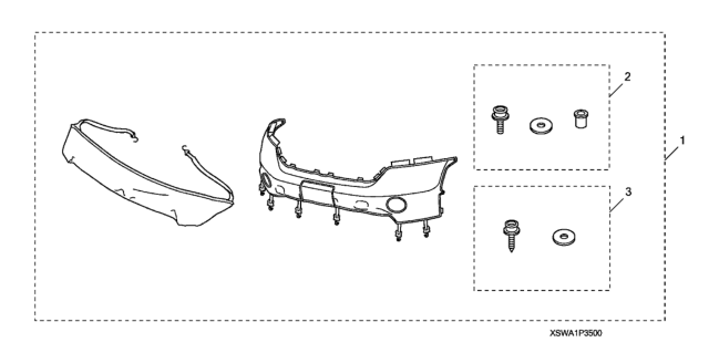 2009 Honda CR-V Nose Mask (Full) Diagram