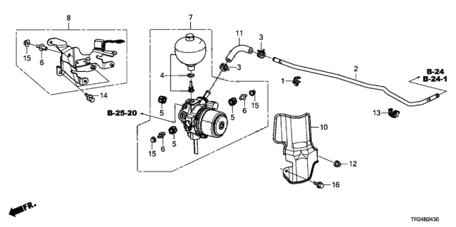 2014 Honda Civic Brake Power Unit Diagram