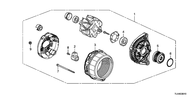 2021 Honda CR-V Alternator (Denso) Diagram