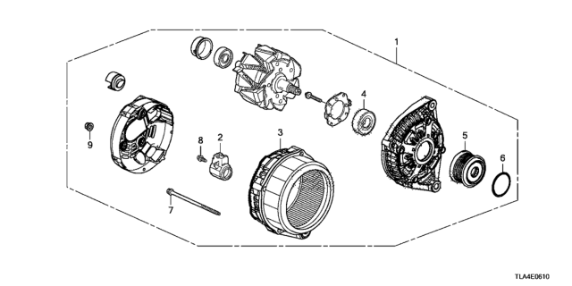 2017 Honda CR-V Alternator (Denso) Diagram