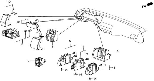 1988 Honda Accord Switch Diagram