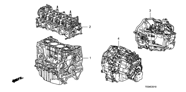 2008 Honda Accord General Assy. (DOT) Diagram for 10002-R42-A05