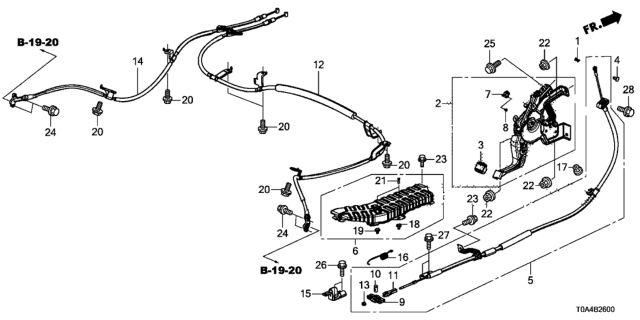 2012 Honda CR-V Pedal Pad Diagram for 47120-T0A-A71