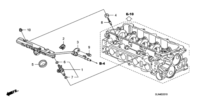 2007 Honda Fit Damper Set, Pulsation Diagram for 16610-RME-000