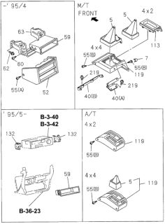 1995 Honda Passport Bracket (Left Hand) Diagram for 8-97107-583-2