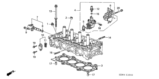 2006 Honda Accord VTC Oil Control Valve (L4) Diagram