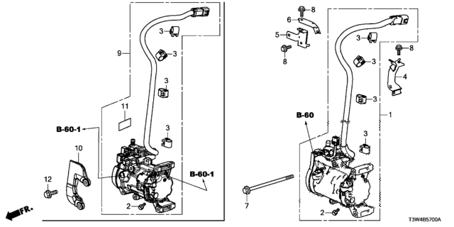 2017 Honda Accord Hybrid Stay, Compressor Cable (C) Diagram for 38894-5K0-A00