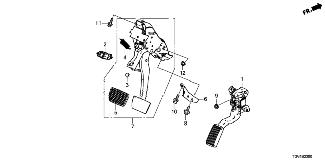 2014 Honda Accord Pedal Diagram