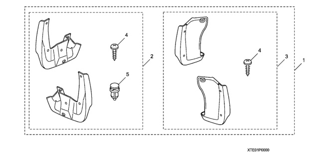 2012 Honda Accord Splash Guard Diagram