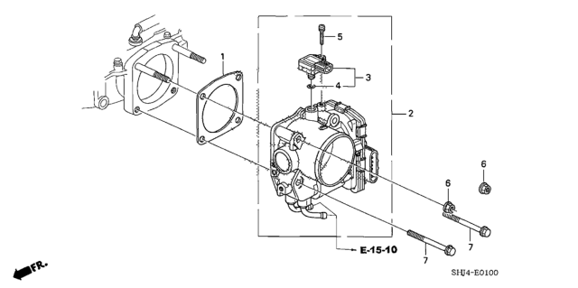 2005 Honda Odyssey Throttle Body Diagram