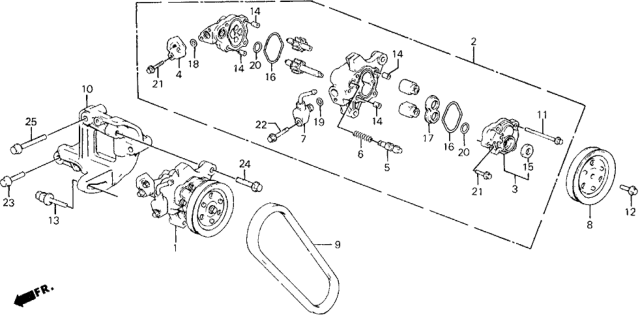 1988 Honda Civic P.S. Pump Diagram