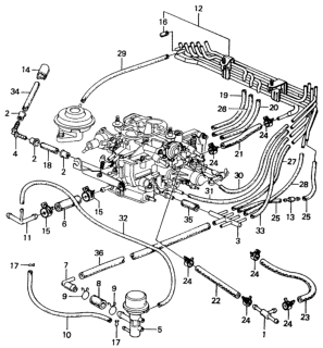 1981 Honda Civic Pipe, Install Diagram for 17420-PA6-682