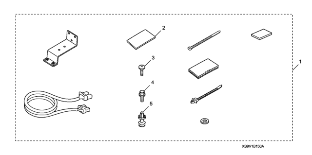2004 Honda Pilot 5 Door LX KA 5AT Attachment Kit (XM) Diagram
