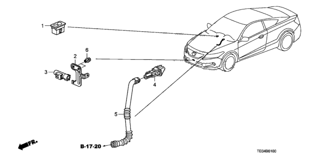 2008 Honda Accord A/C Sensor Diagram