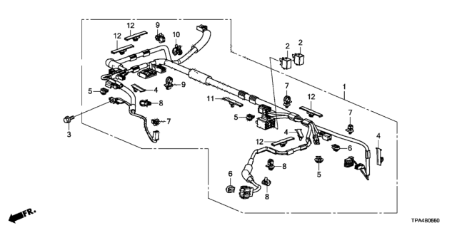 2020 Honda CR-V Hybrid IPU Harness Diagram