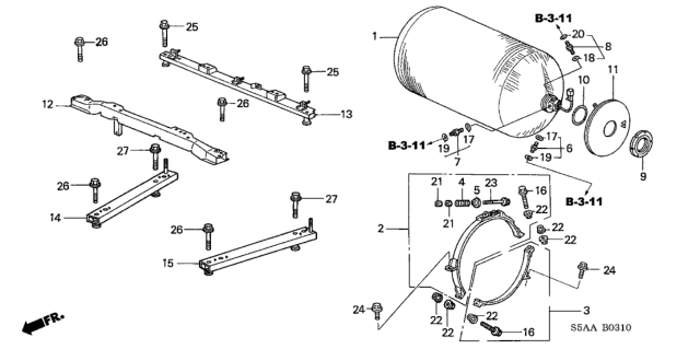 2004 Honda Civic Fuel Tank Diagram