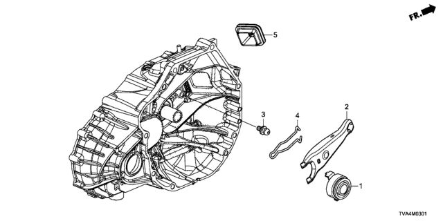 2020 Honda Accord MT Clutch Release (2.0L) Diagram