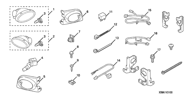 2006 Honda Civic Foglight Sw Harness Diagram for 08V31-SNA-10030