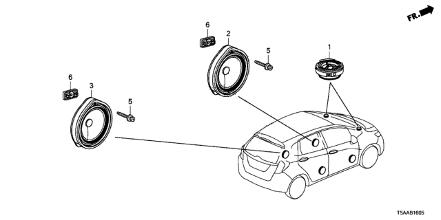 2019 Honda Fit Speaker Diagram