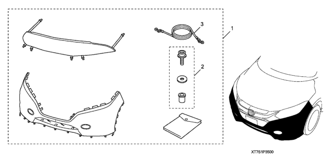 2018 Honda HR-V 5 Door LX (AWD GUADALAJARA) KA CVT Nose Mask (Full) Diagram