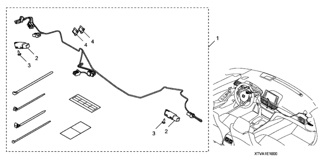 2020 Honda Accord 4 Door EX KA CVT Interior Illumination Diagram
