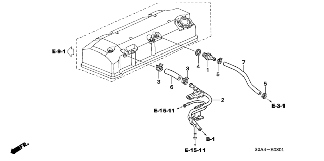 2006 Honda S2000 Breather Tube Diagram