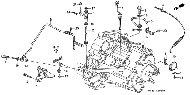 1992 Honda Civic Holder, Control Wire Diagram for 24901-P24-J00