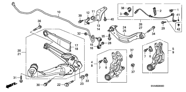 2009 Honda Civic Rear Lower Arm Diagram