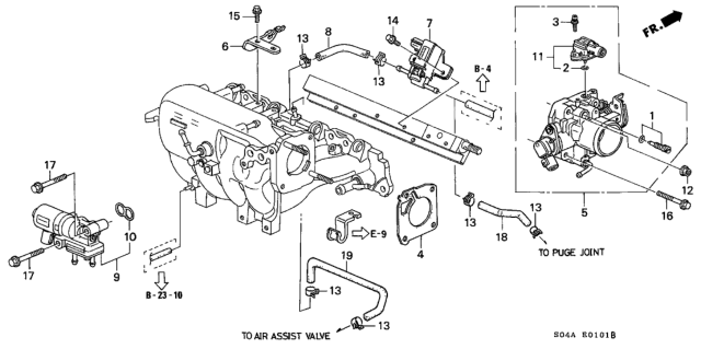 2000 Honda Civic Throttle Body Diagram