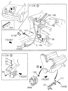1994 Honda Passport Wire Harness, Battery Diagram for 8-97064-209-4