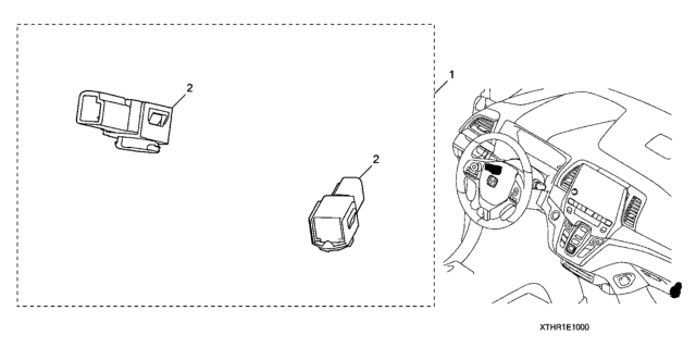 2022 Honda Odyssey Ambient Interior Lighting (Blue) Diagram