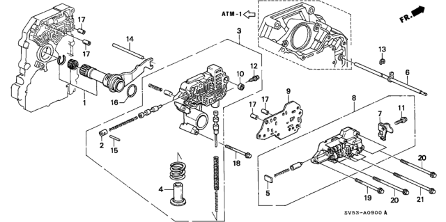 1994 Honda Accord 5 Door LX KL 4AT AT Regulator Diagram