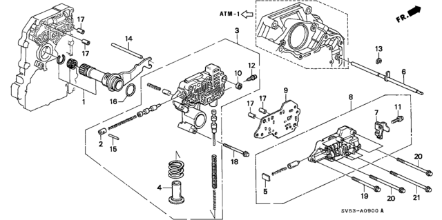 1997 Honda Accord AT Regulator Diagram