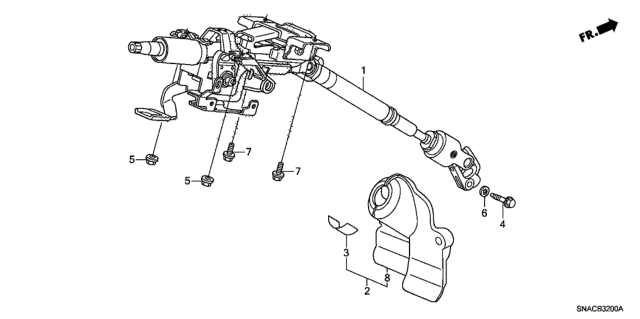 2010 Honda Civic Steering Column Diagram