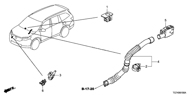 2020 Honda Pilot A/C Sensor Diagram