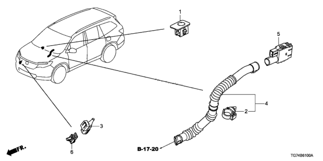 2019 Honda Pilot A/C Sensor Diagram