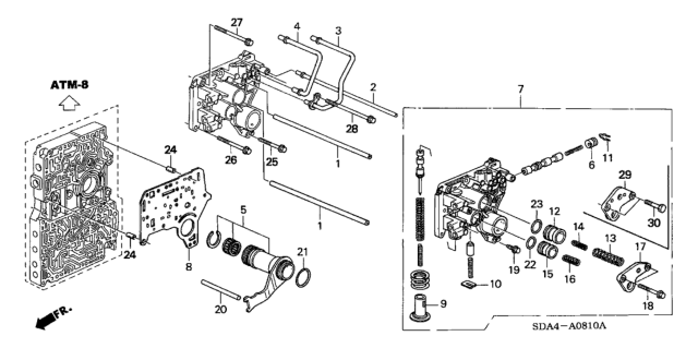 2003 Honda Accord AT Regulator (L4) Diagram