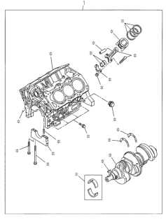 2000 Honda Passport Engine Assy. Diagram