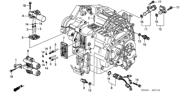 2006 Honda Accord AT Solenoid (L4) Diagram