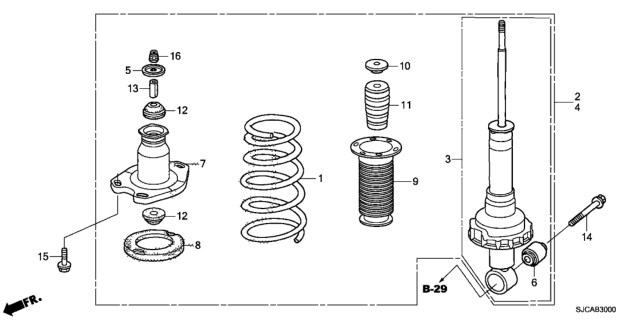 2014 Honda Ridgeline Rear Shock Absorber Diagram