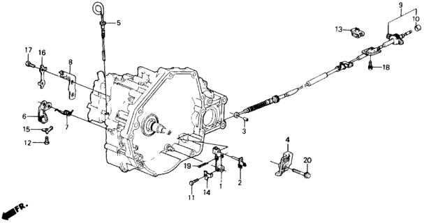 1990 Honda Prelude AT Control Wire Diagram