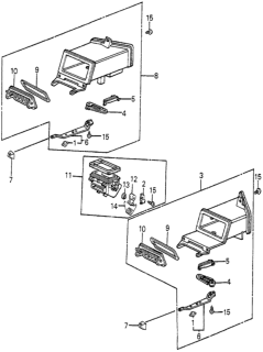 1984 Honda Accord Arm, Vent Link Diagram for 64426-SA5-000