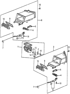 1984 Honda Accord Lever, Soft Side Diagram for 66916-SA5-000