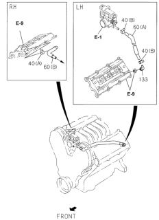 1999 Honda Passport Hose, Rubber Diagram for 8-97136-216-1